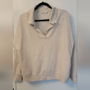 Ricki's Cream Collared Pullover Sweater